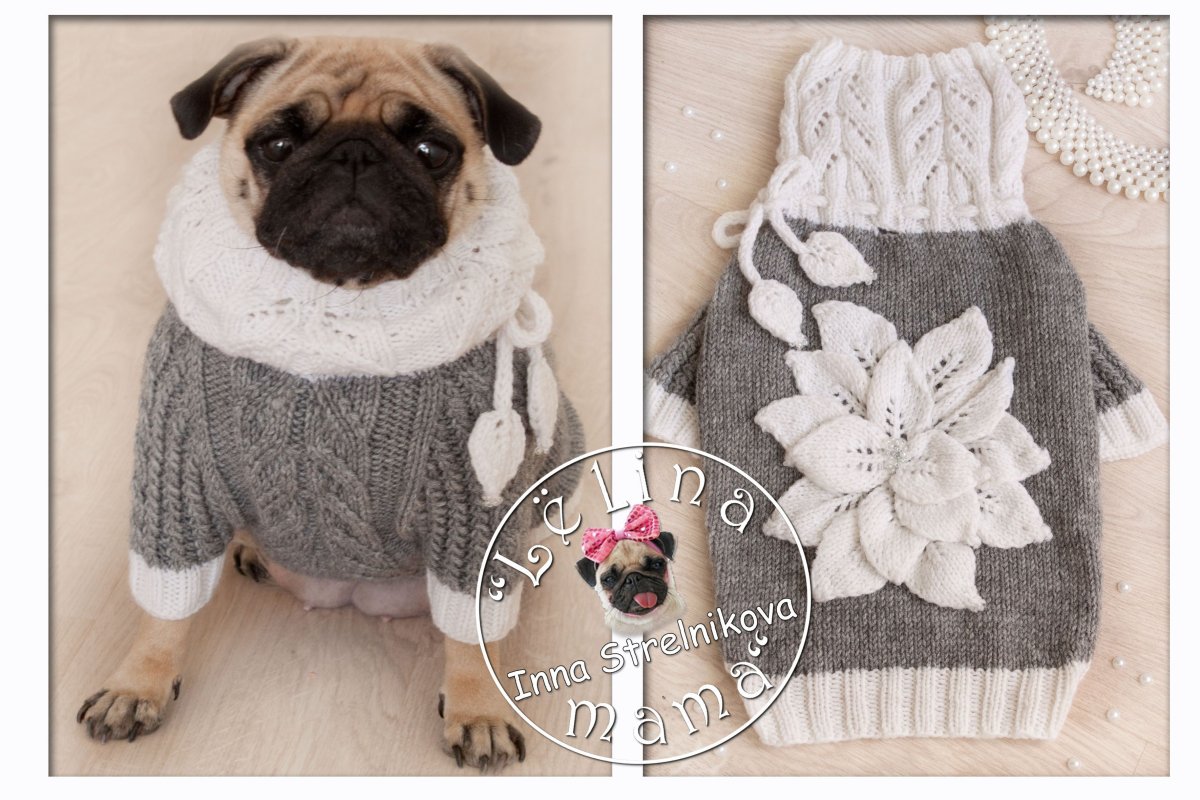 Вязаная одежда для МОПСА