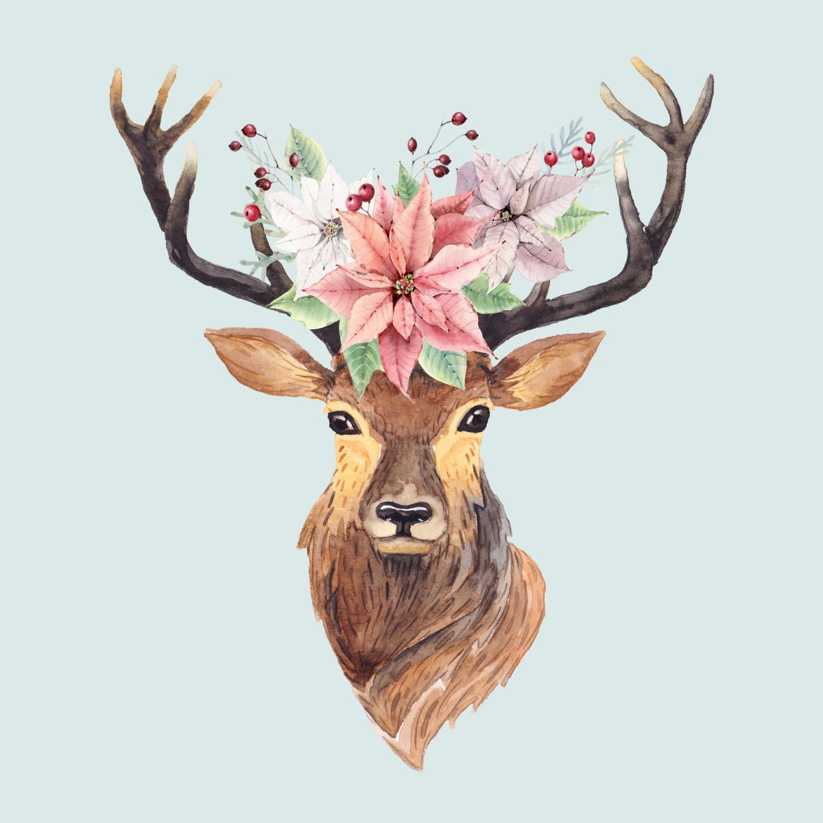 Иллюстрации оленей в пинтересте