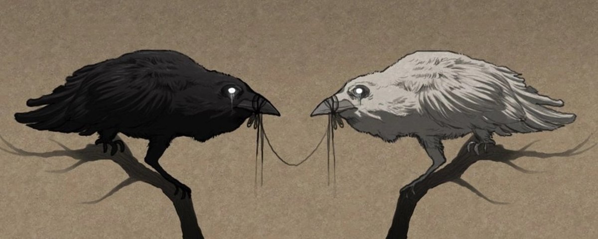 Белая ворона арт