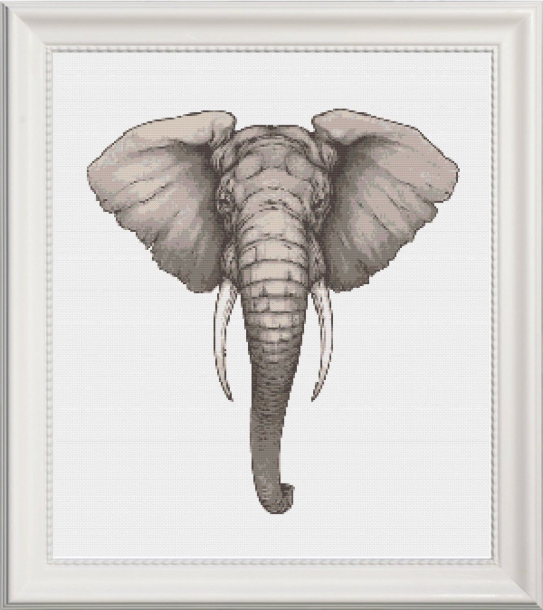 Слон пастелью