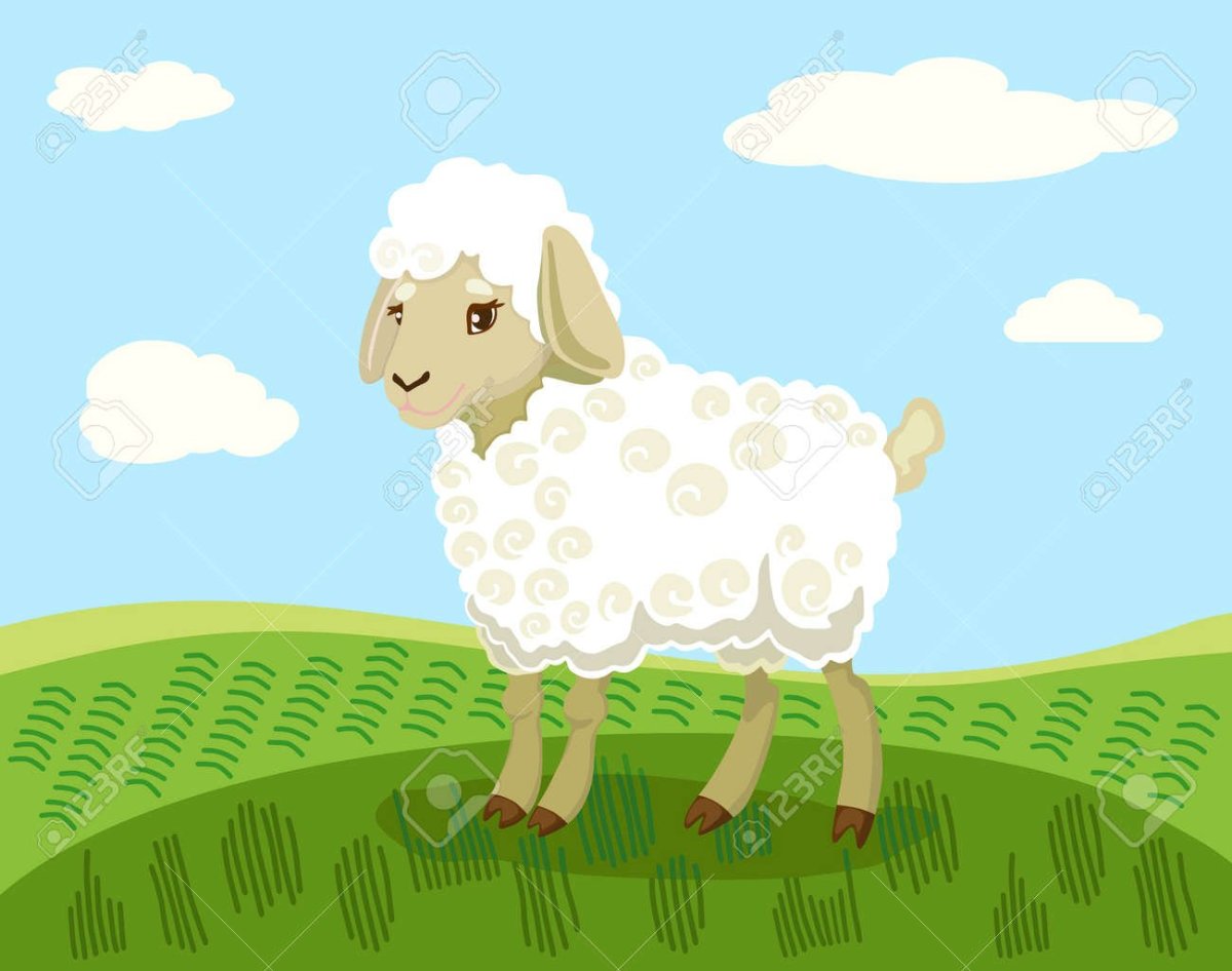 Козленок улыбается