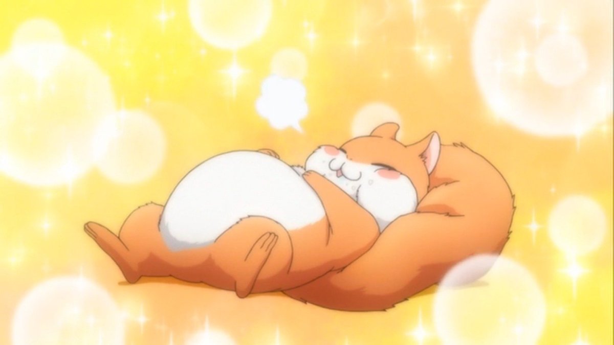 Хомяк лежит