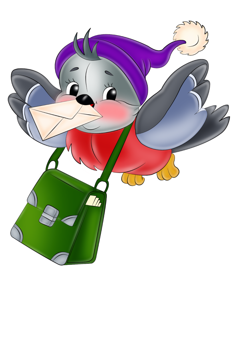 Сказочные птички на прозрачном фоне