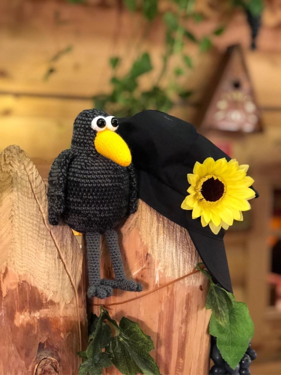 Вязаные игрушки ворона
