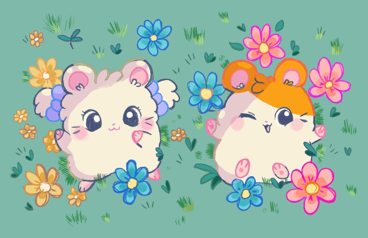 Фон с хомяками