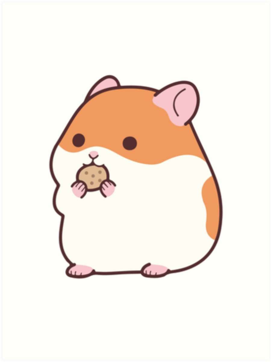 Хомяк рисунок для срисовки