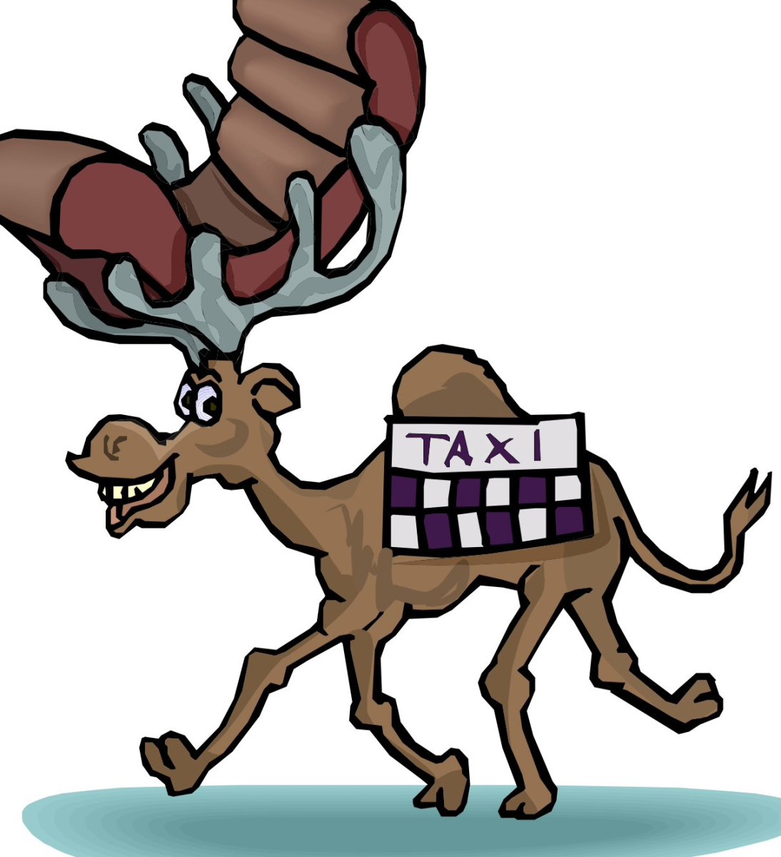 Олень карикатура