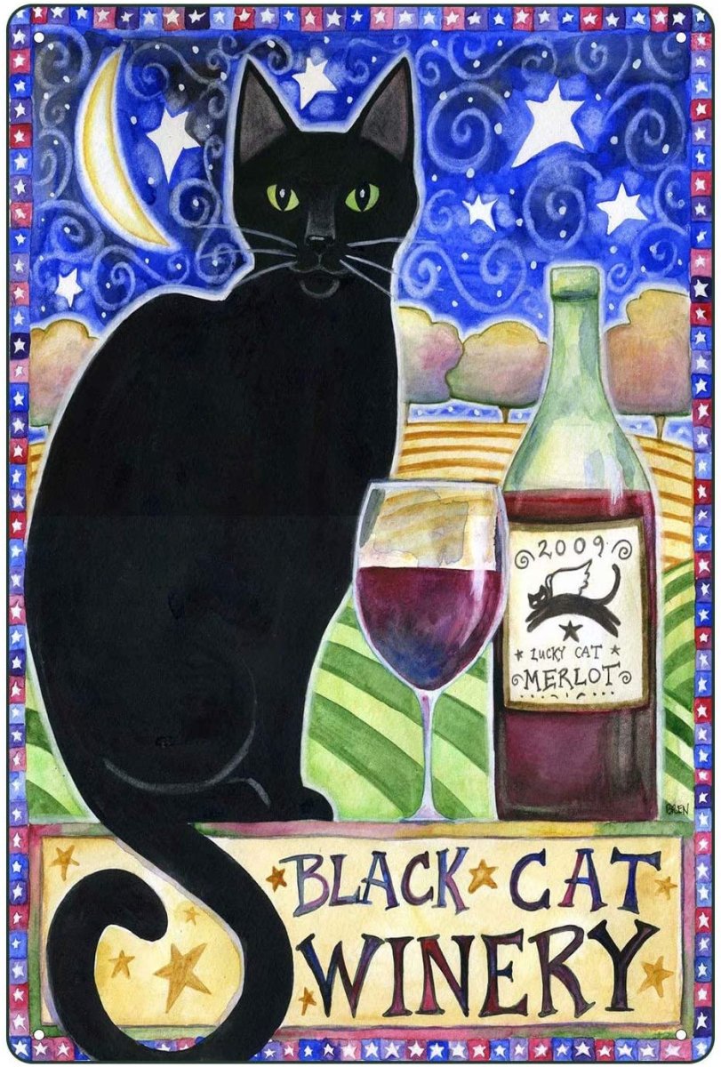 Кот с вином