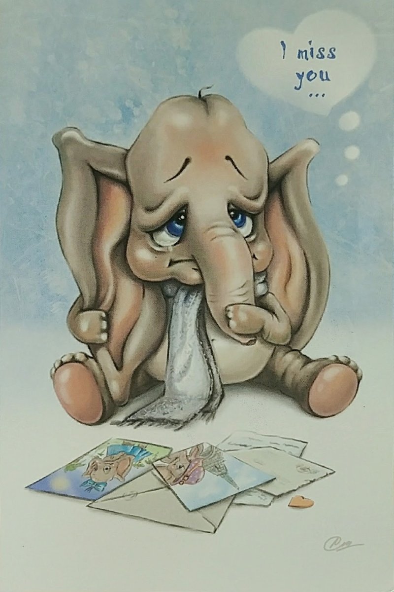 Слоник скучает