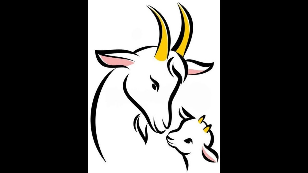 Голова козы вектор