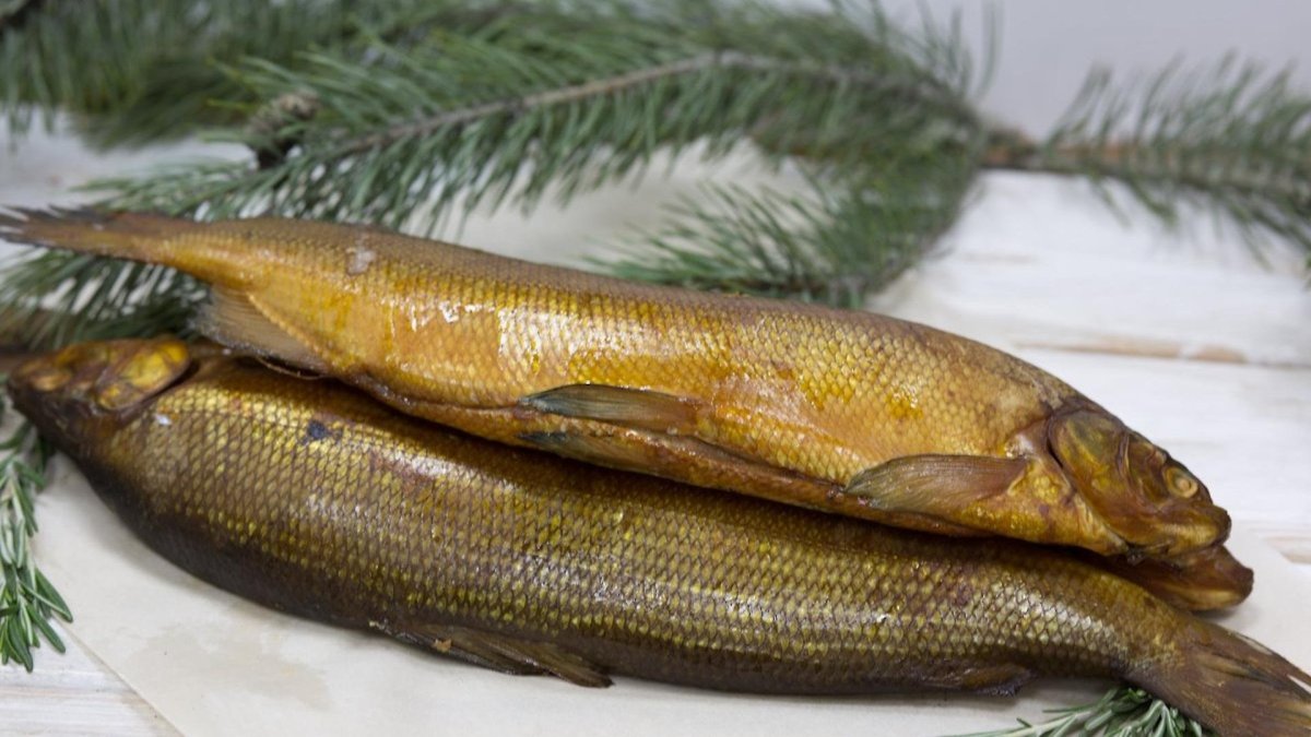 Рыба сиг горячего копчения