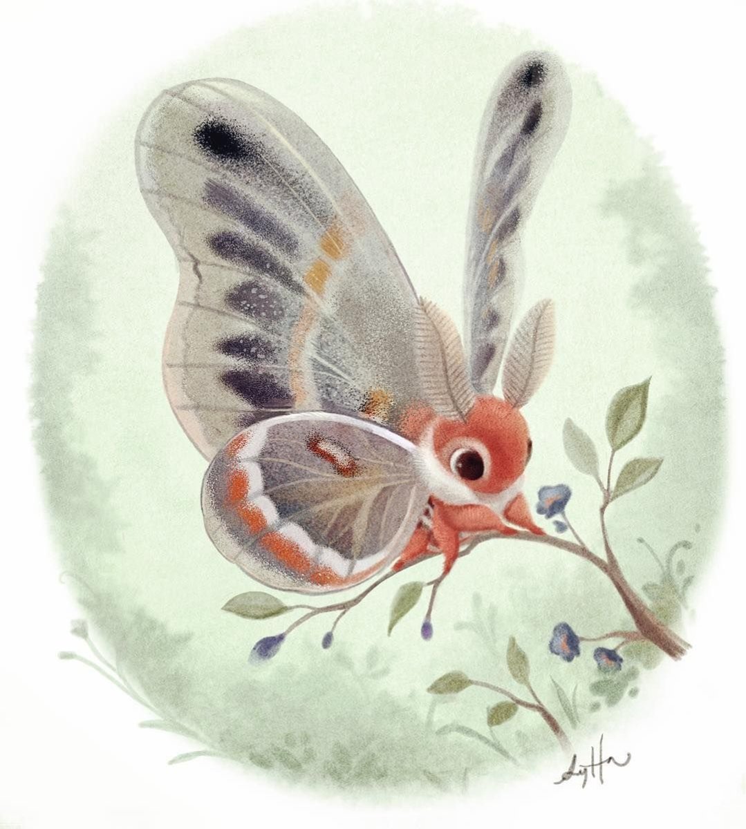 Голова бабочки