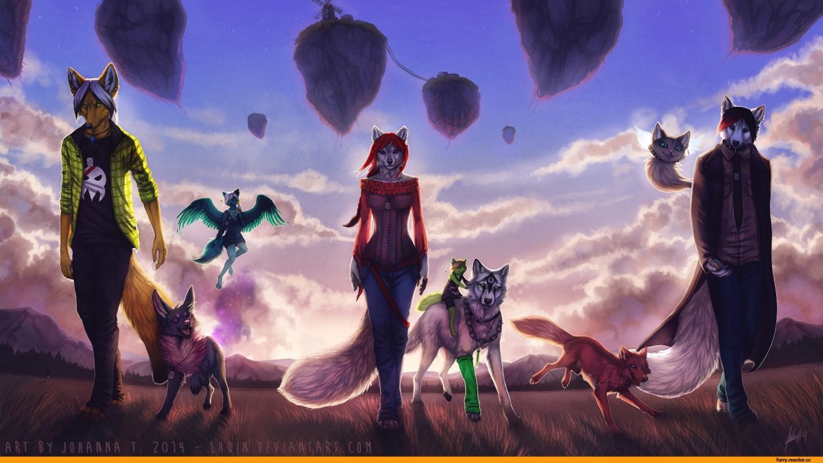 Фурри коты арт