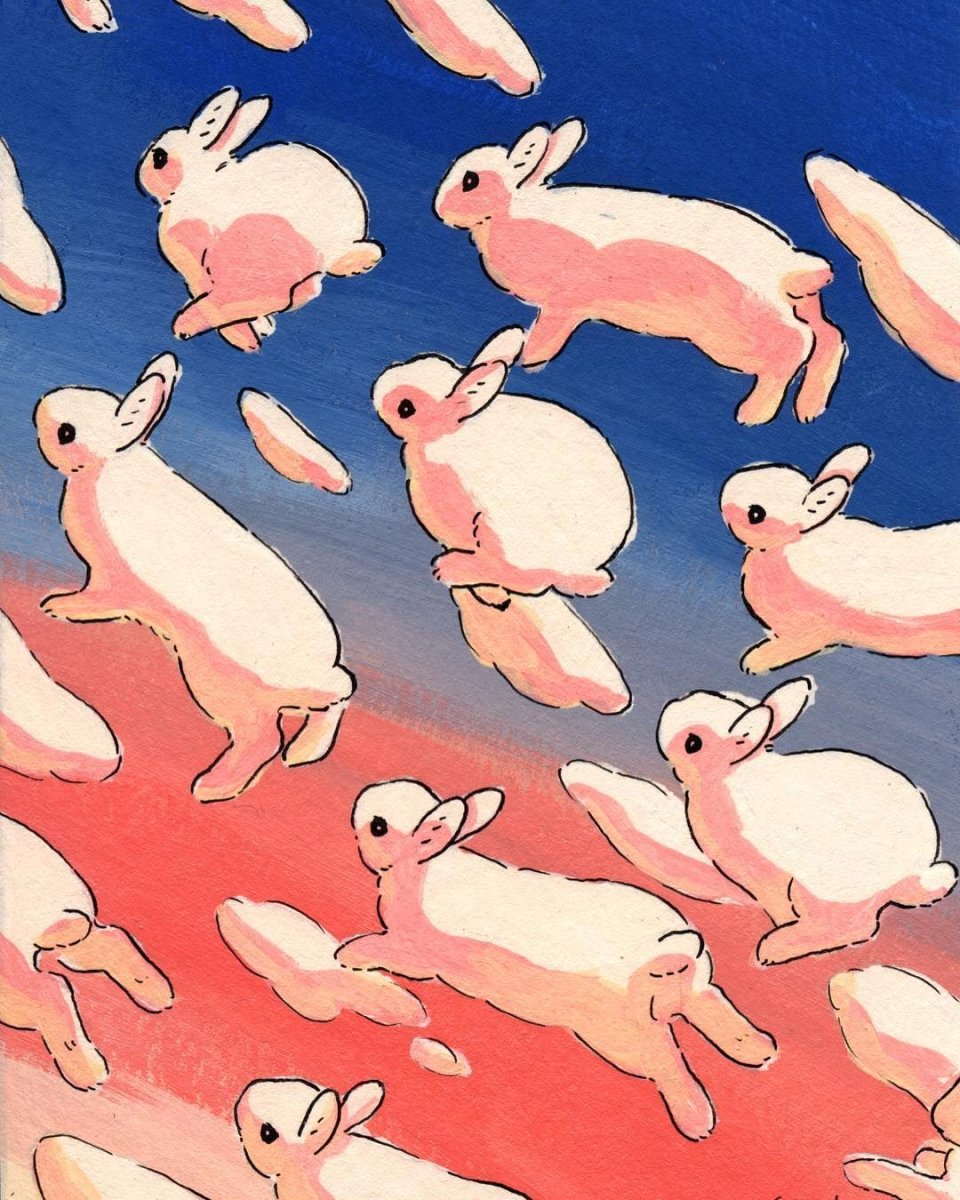 Кролик с венком