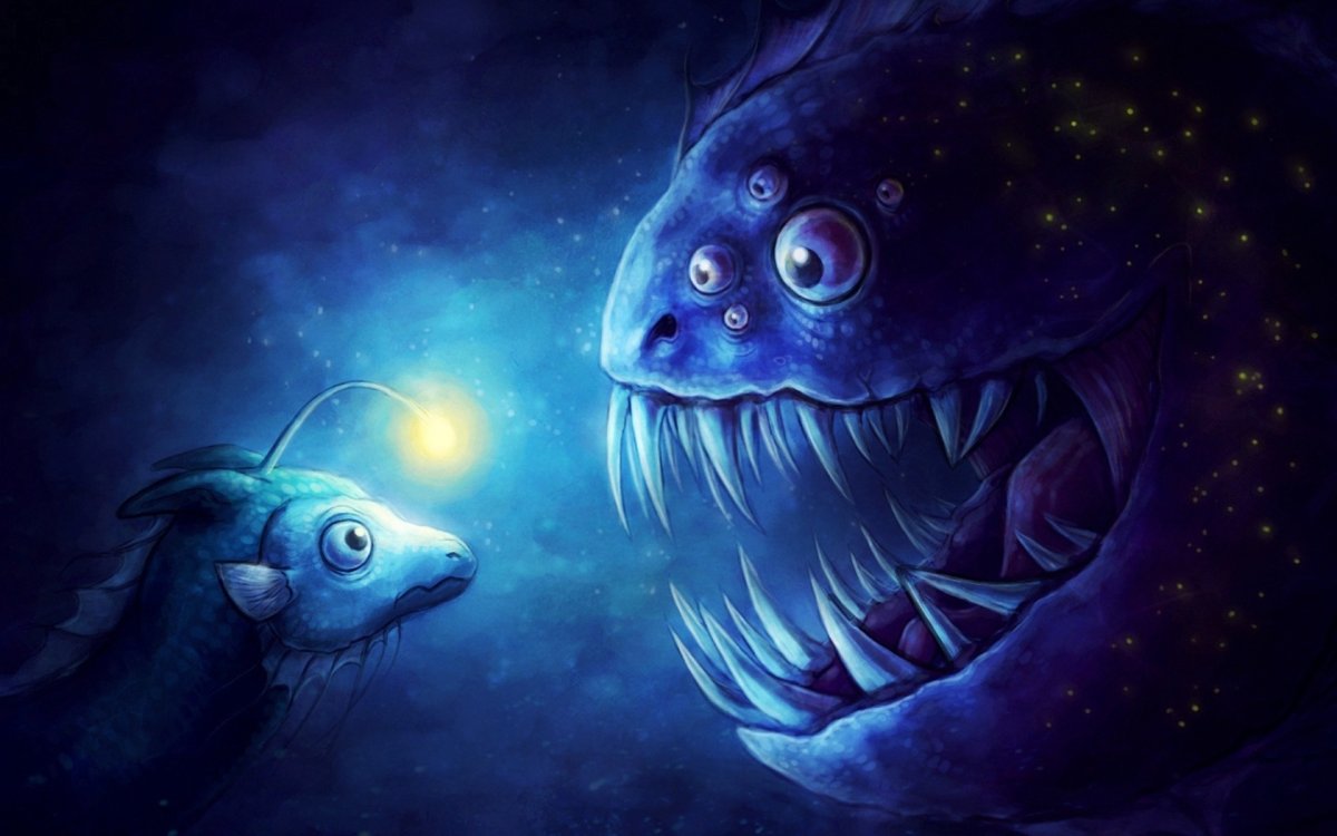 Меланоцет Джонсона горбатый морской черт