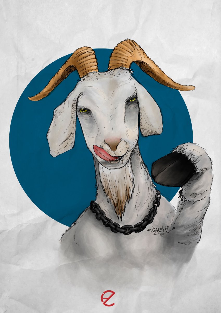 Смешная коза