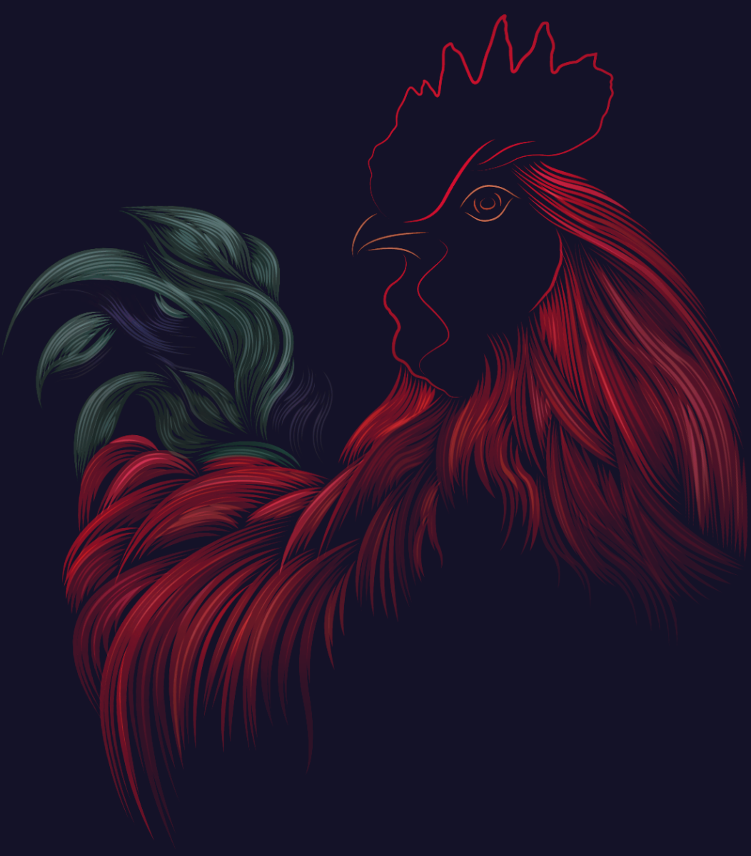 Русская хохлатая петух