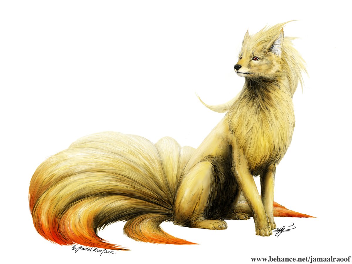 Лиса с несколькими хвостами