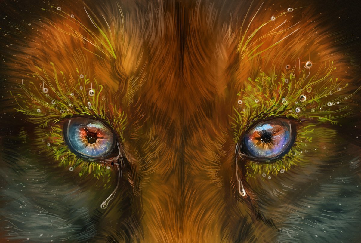 Глаза лисы арт