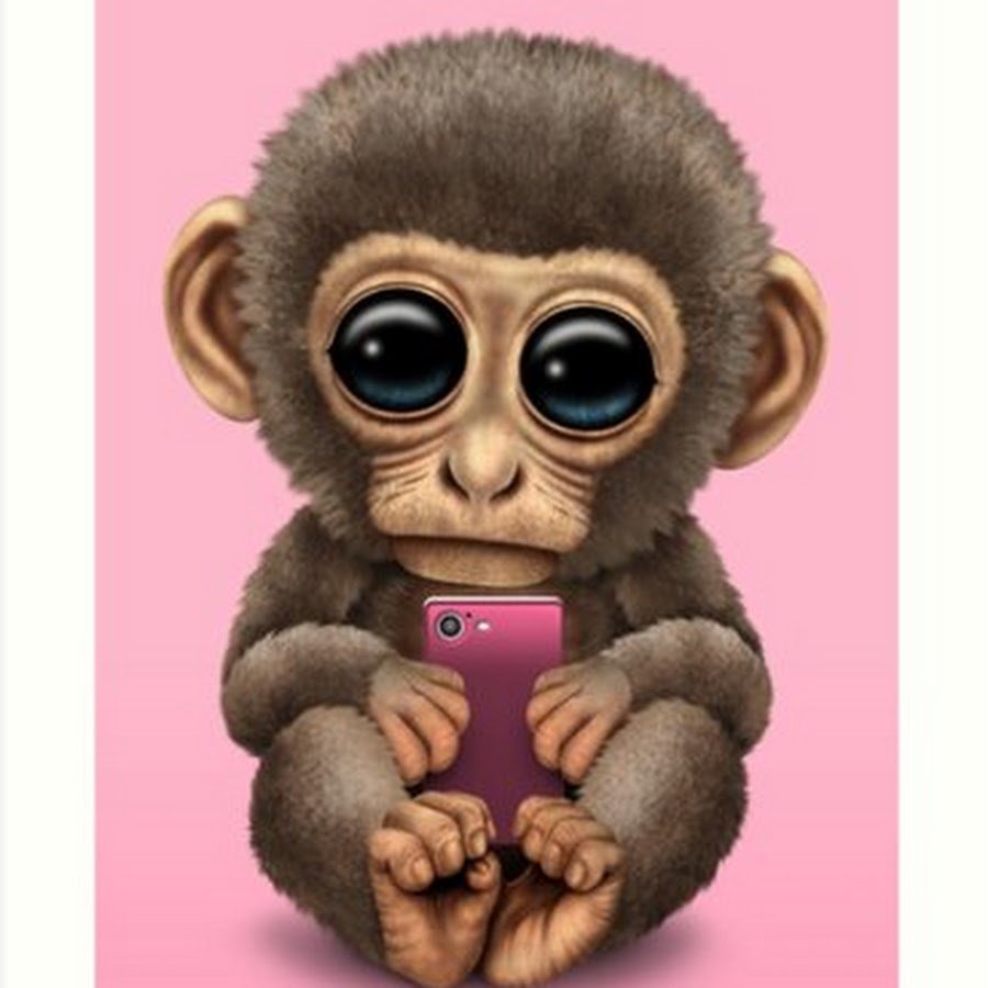 Обезьянка с сердечком