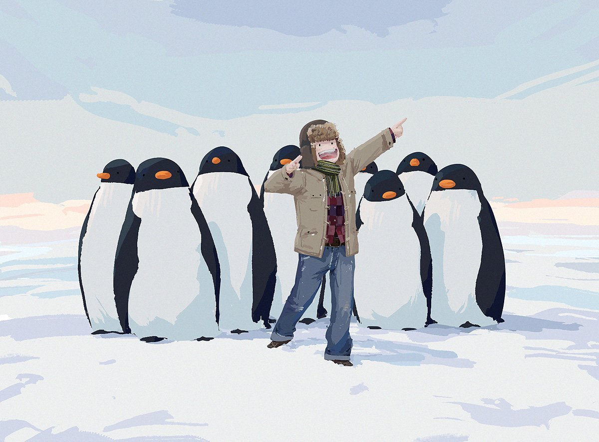 Пингвин арт