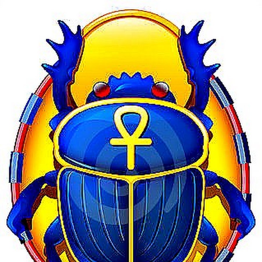 Жук скоробей Египет вектор