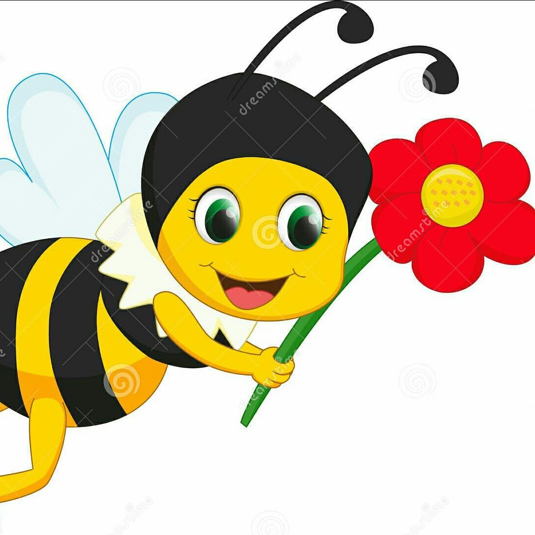 Пчелка сидит на цветочке