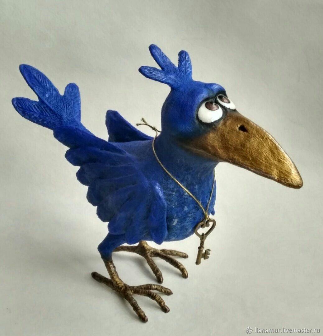 Птица цвета ультрамарин