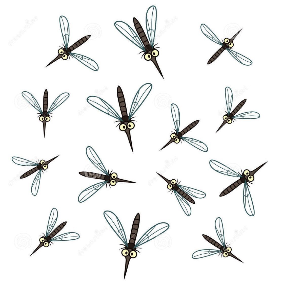 Много комаров для детей