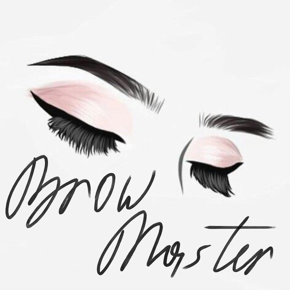 Брови на белом фоне