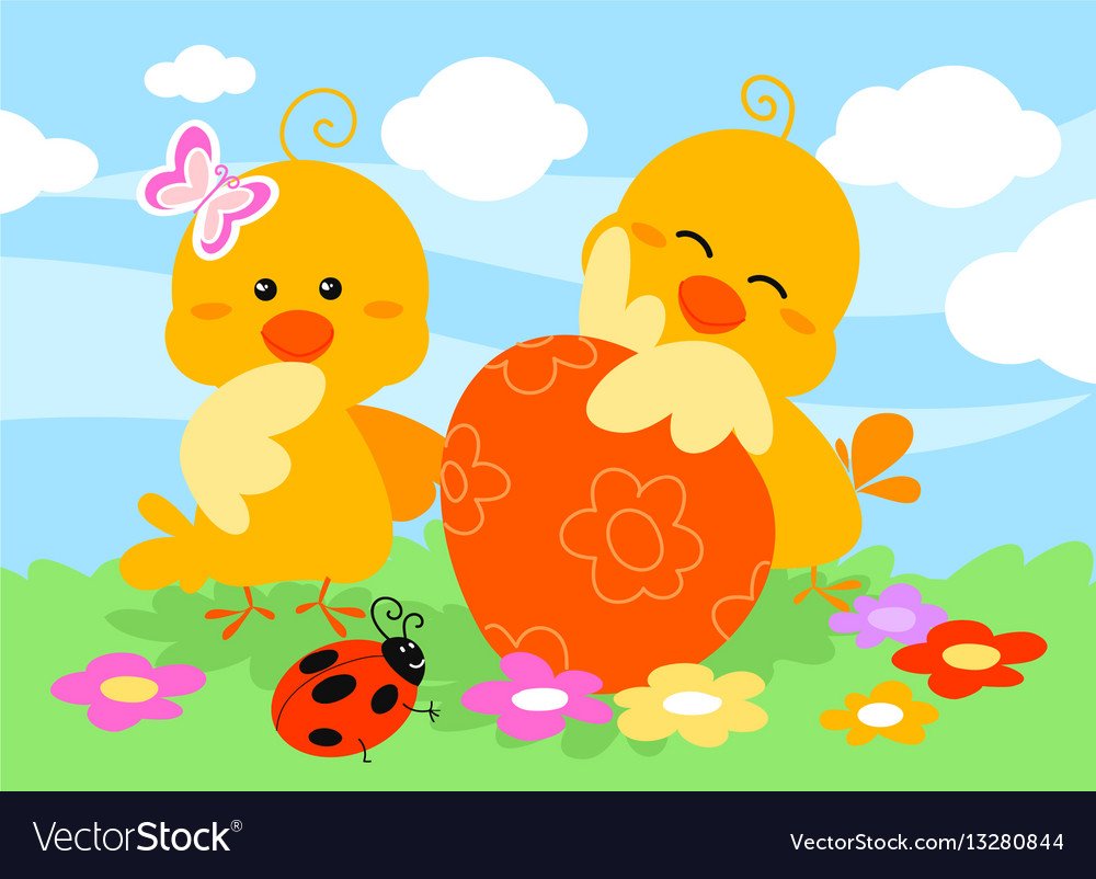 Пасхальный цыпленок рисунок на прозрачном фоне для детей