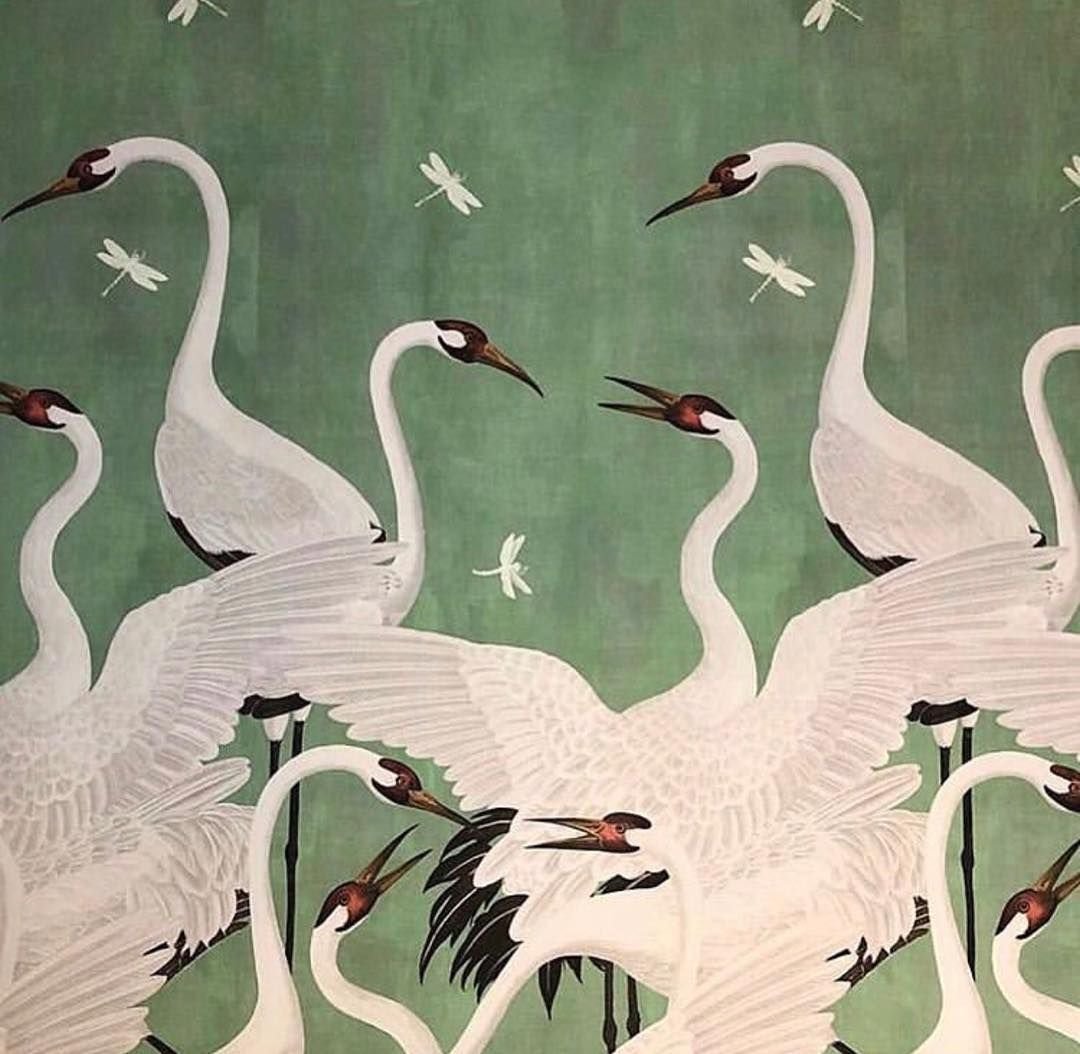 Журавли в интерьере