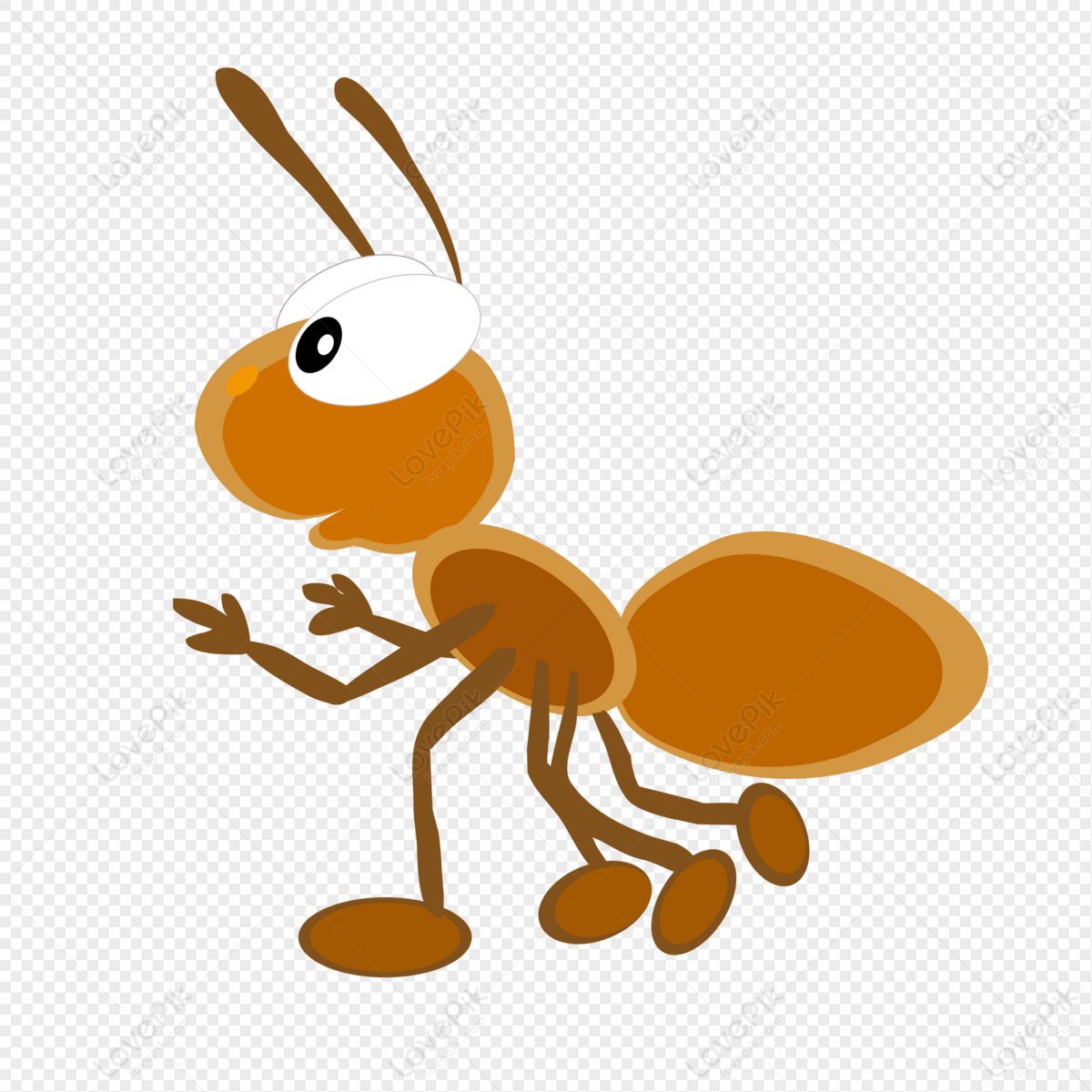 Муравей картинка для детей на прозрачном фоне