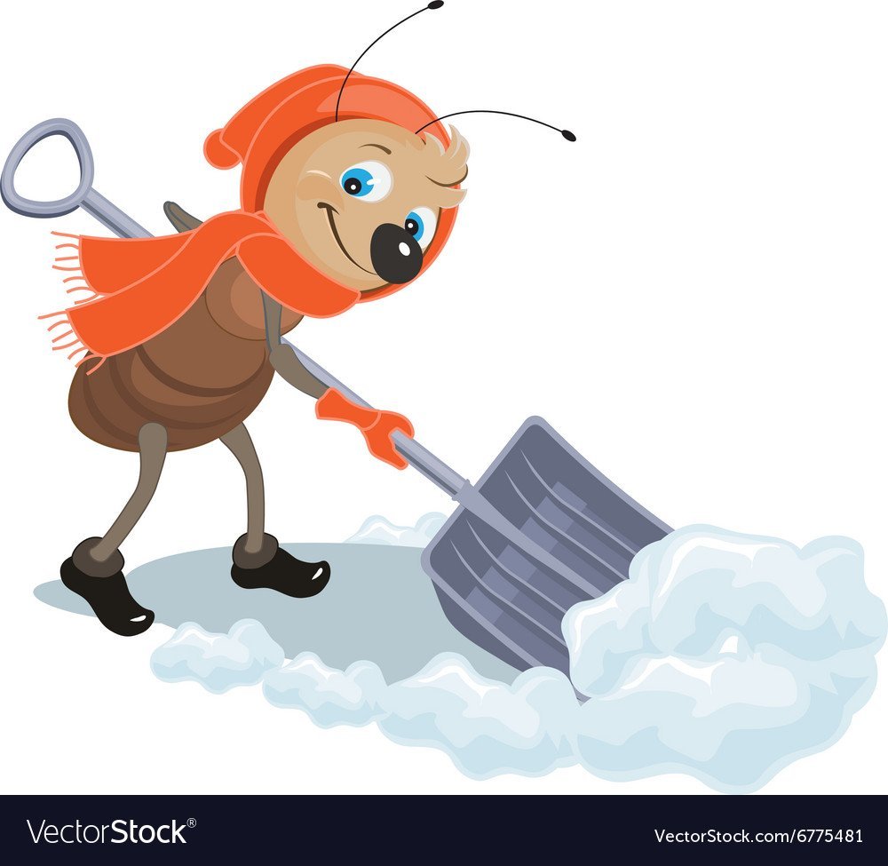 Уборка снега мульт