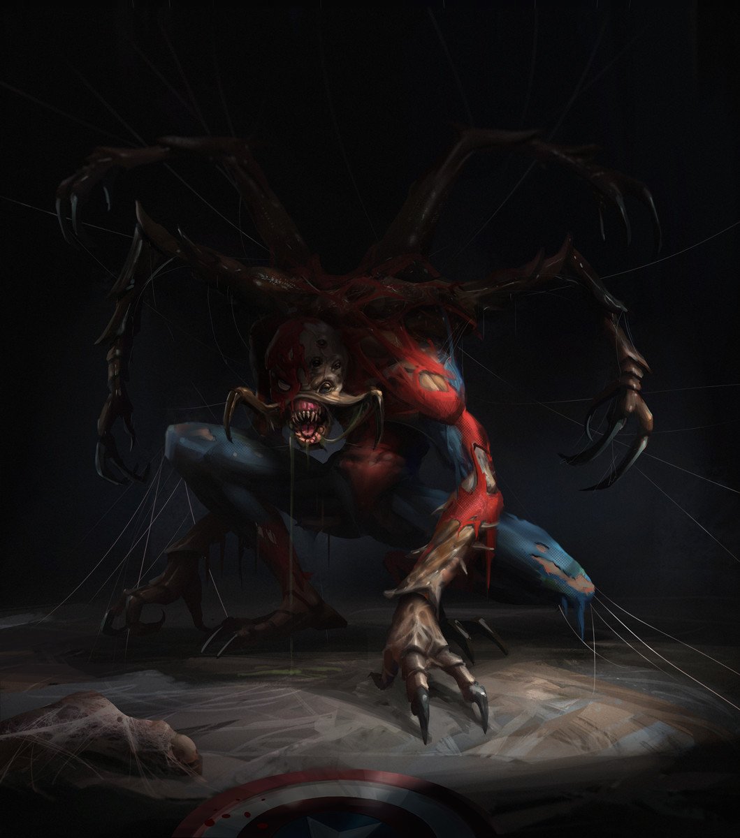 Человек паук МУТАНТ Марвел