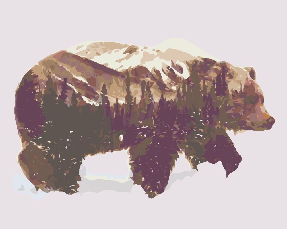 Медведь по номерам