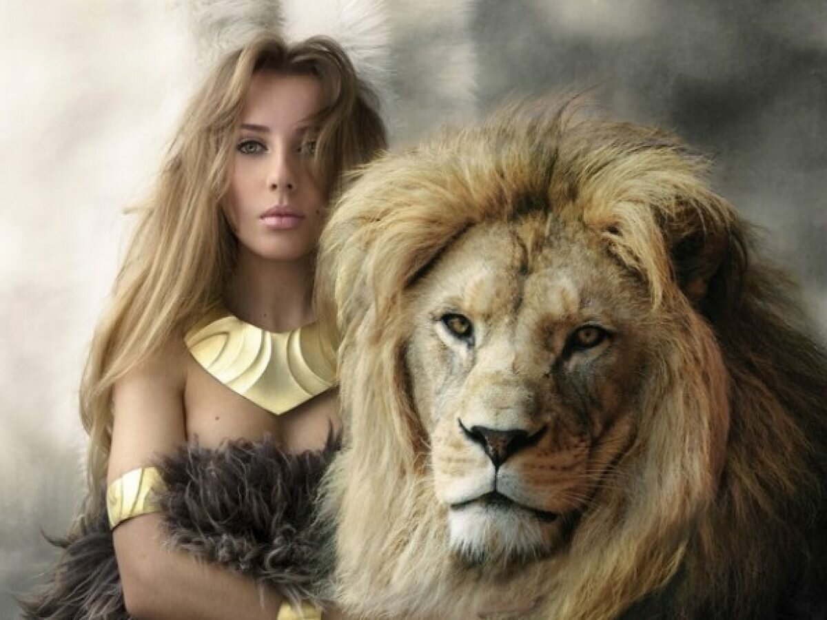 Девушка и Лев