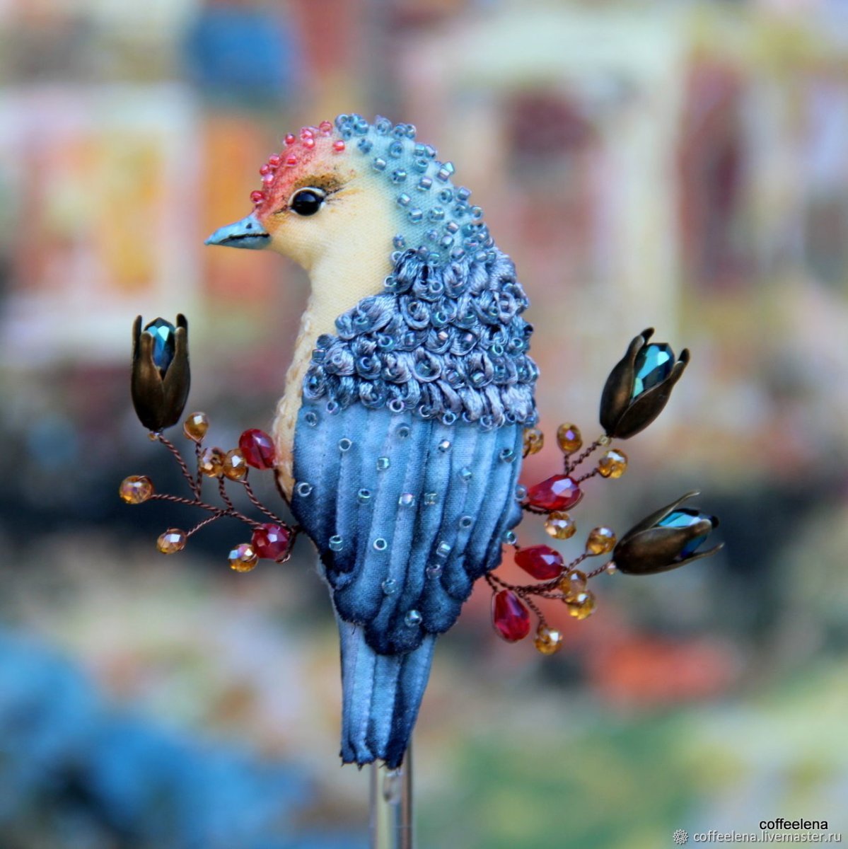 Броши-птицы от Елены Coffeelena