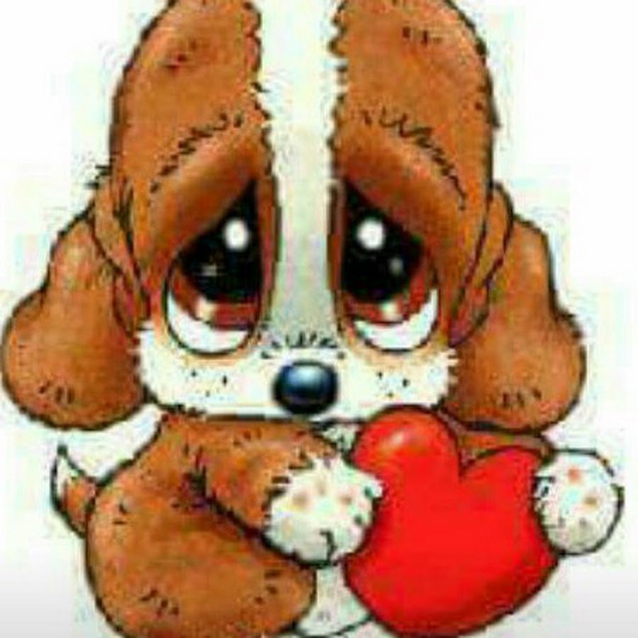 Мультяшка собака плачет