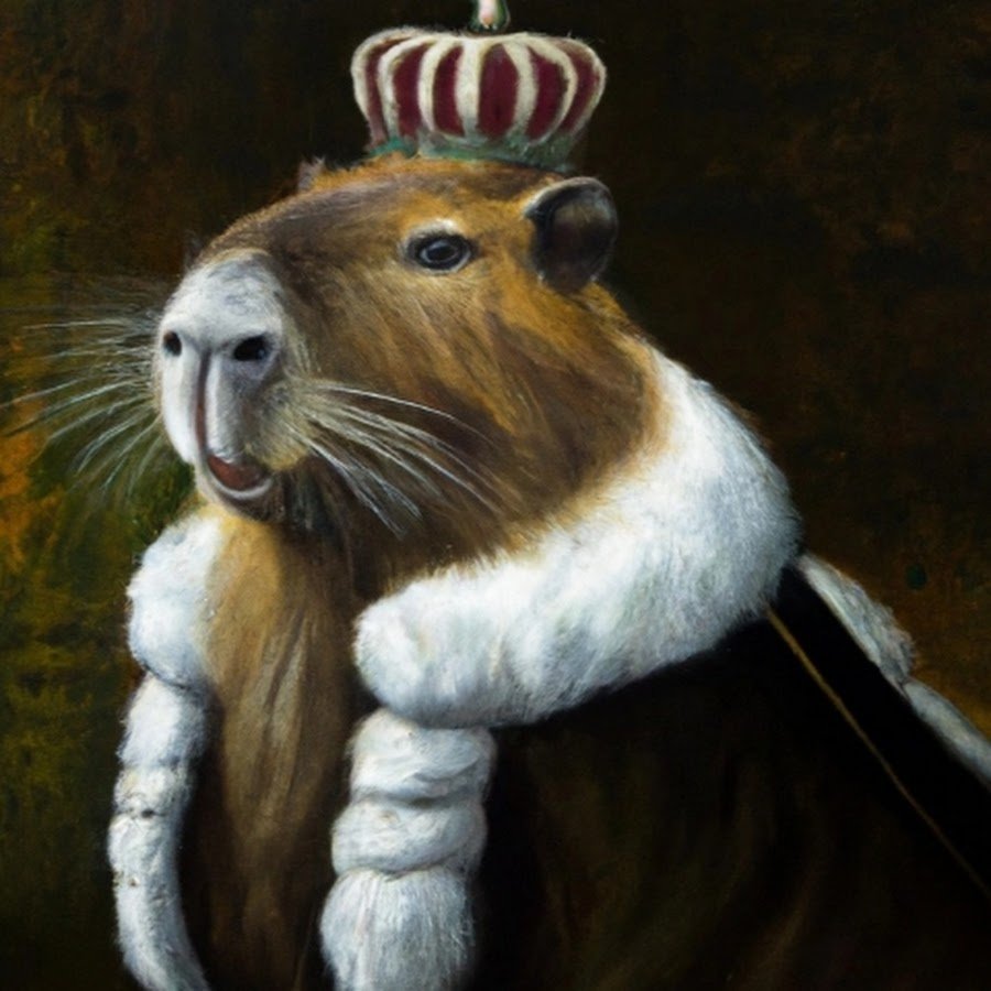 Капибара с короной
