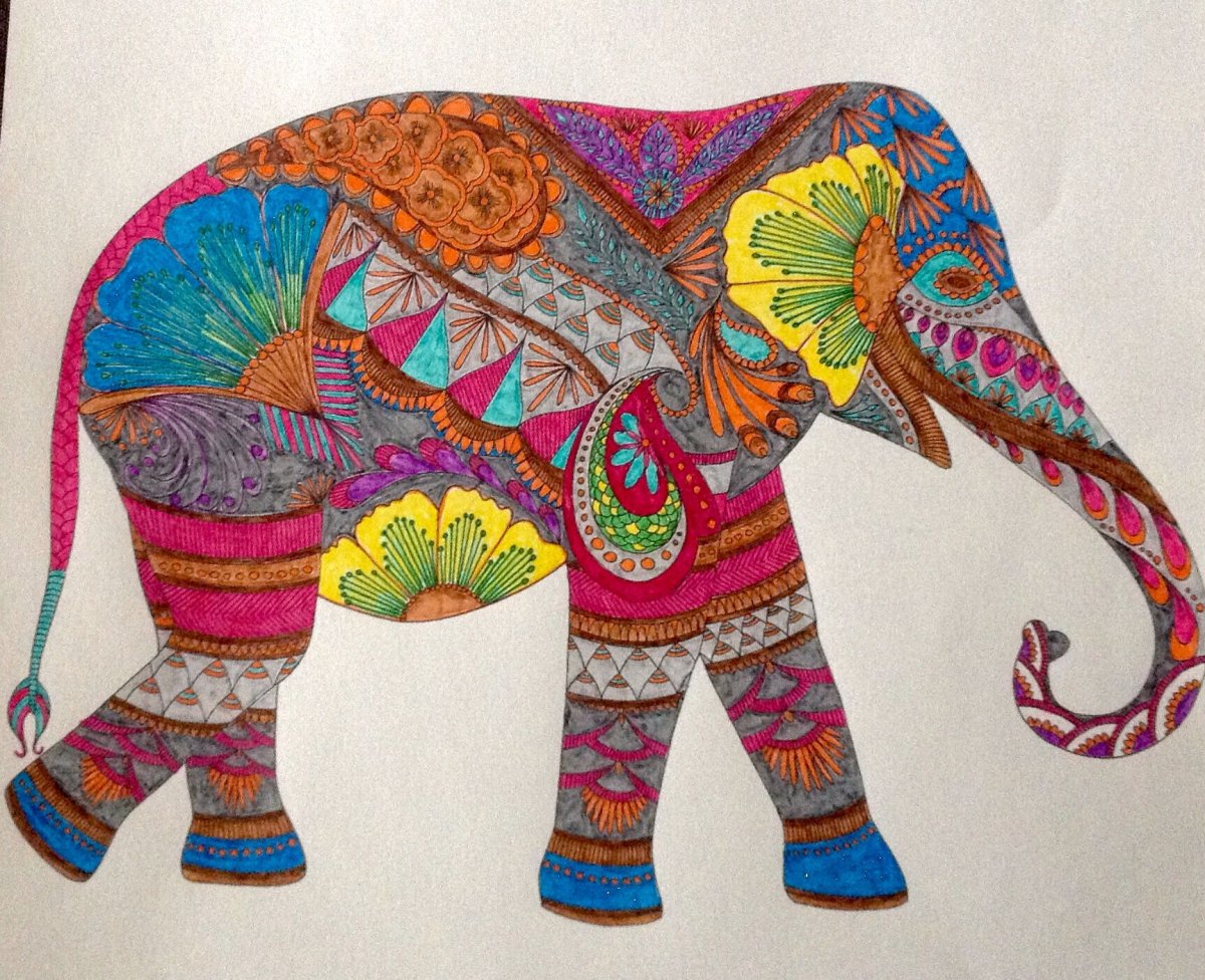 Раскрашенные слоны