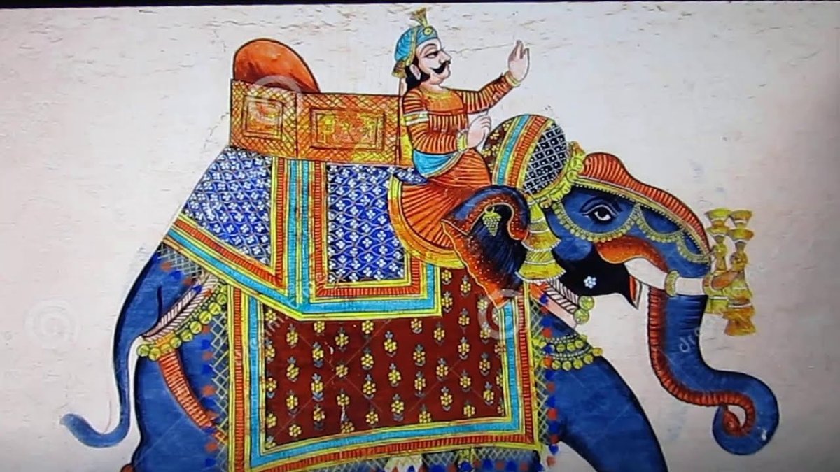 Иллюстрация древняя Индия слон