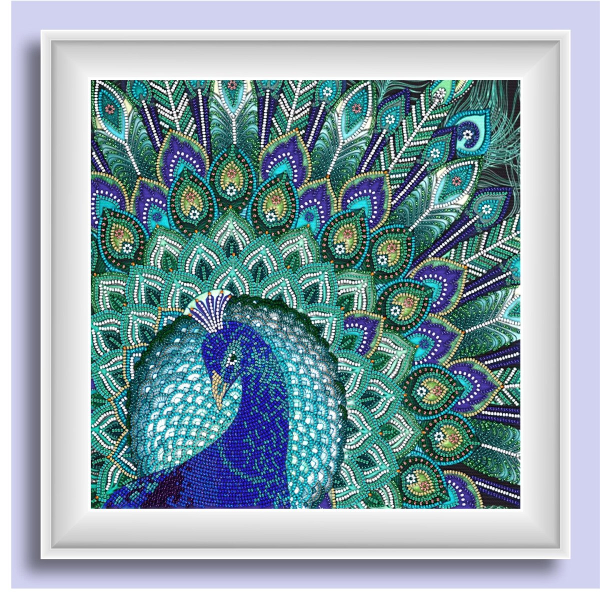 Мандала павлиний хвост