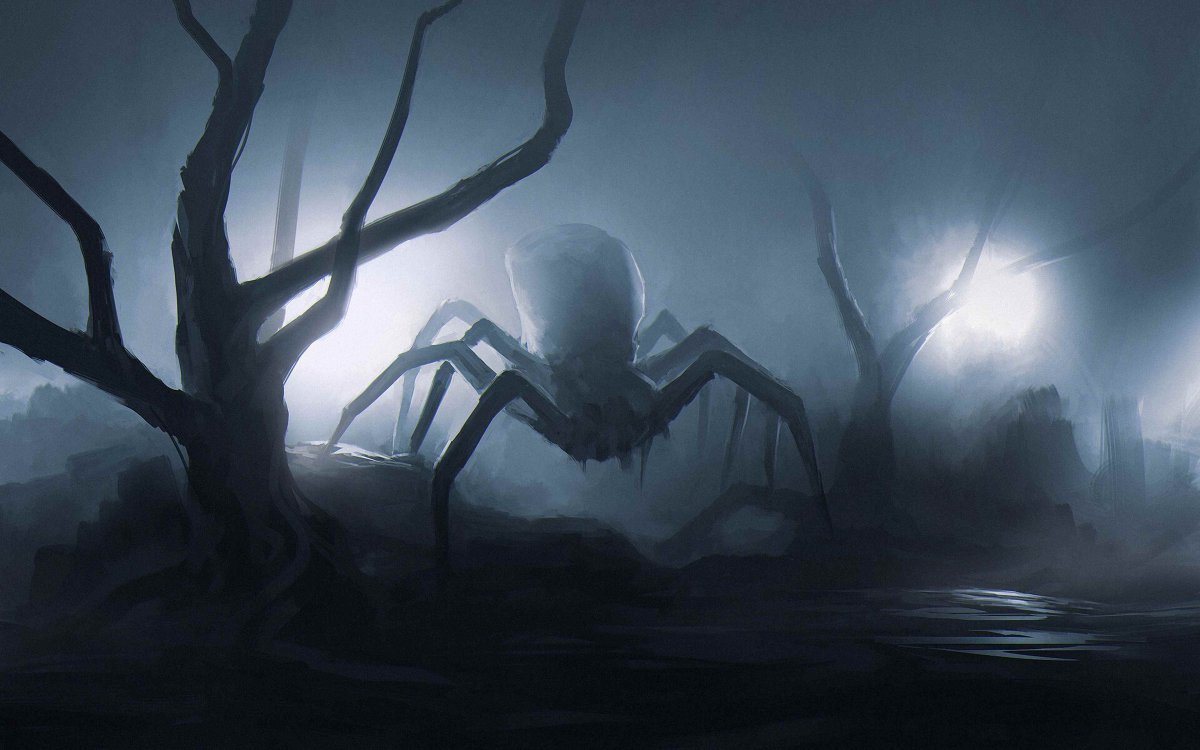 Страшные пауки на рабочий стол