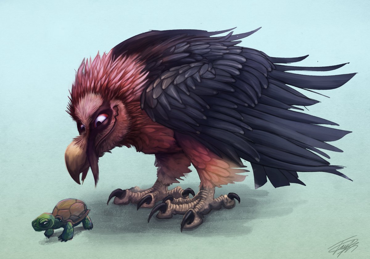 Стервятник птица падальщик арт