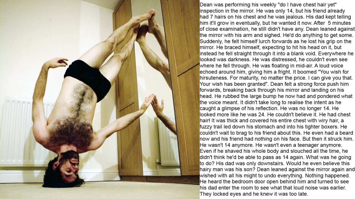 Человек висит вверх ногами