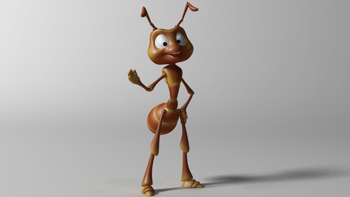 Ant 3d model Flik