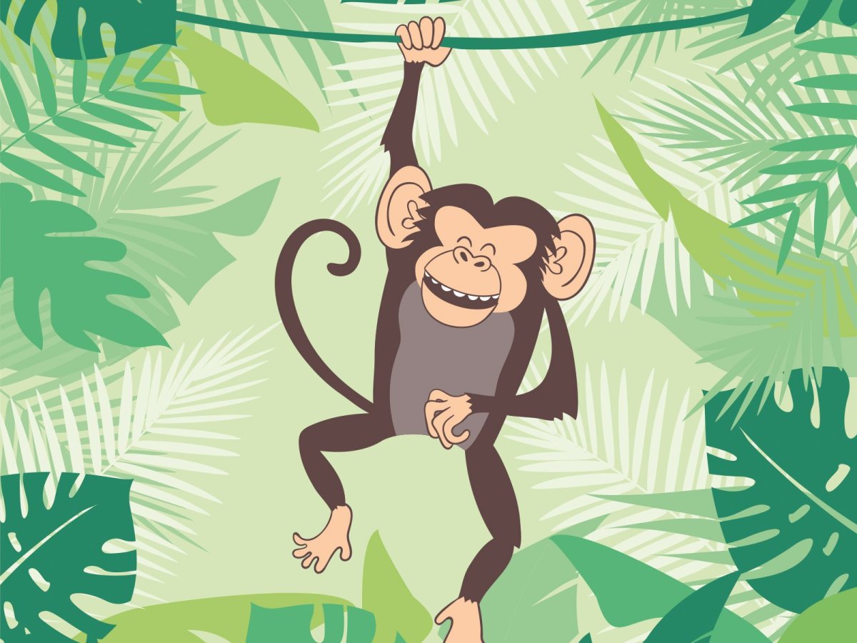 Обезьяна рисунок