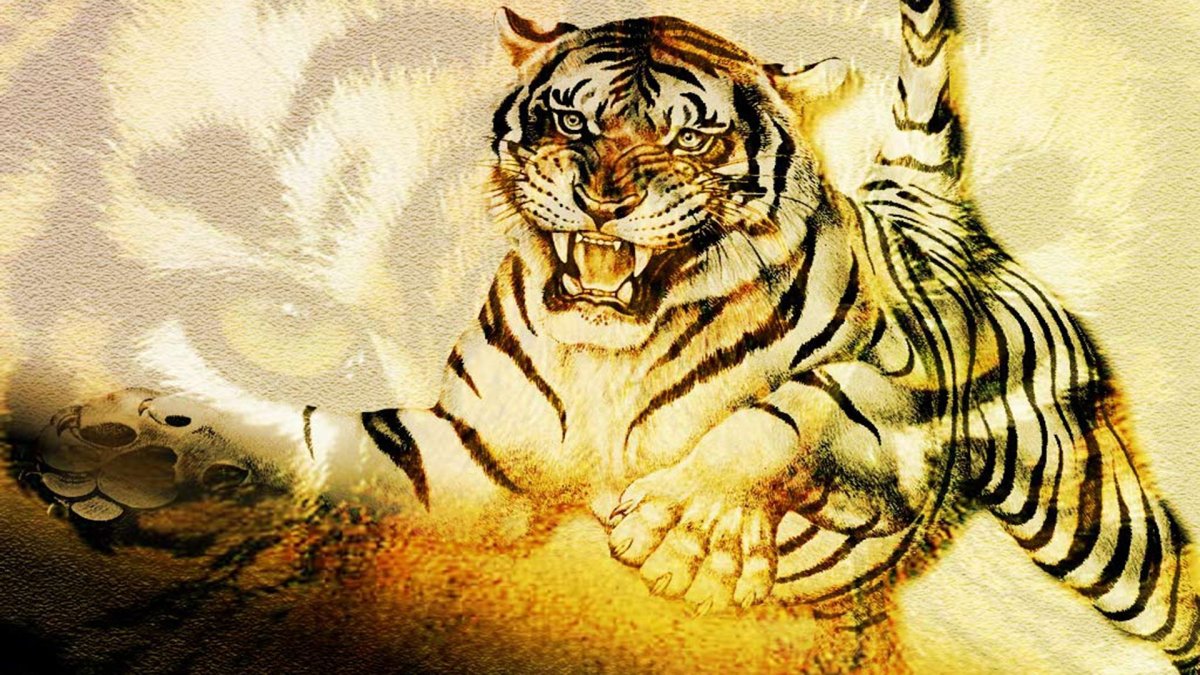 Тигр арт