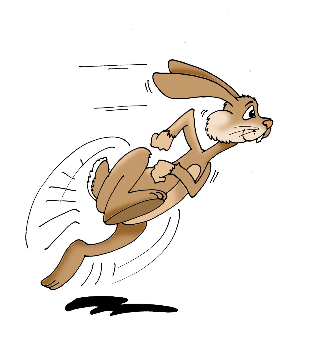 Мультяшка бежит